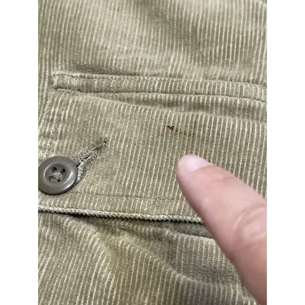 Y2K Relaxed Fit Polo Ralph Lauren Corduroy Cargo Shorts Men’s 40 Khaki Gorpcore